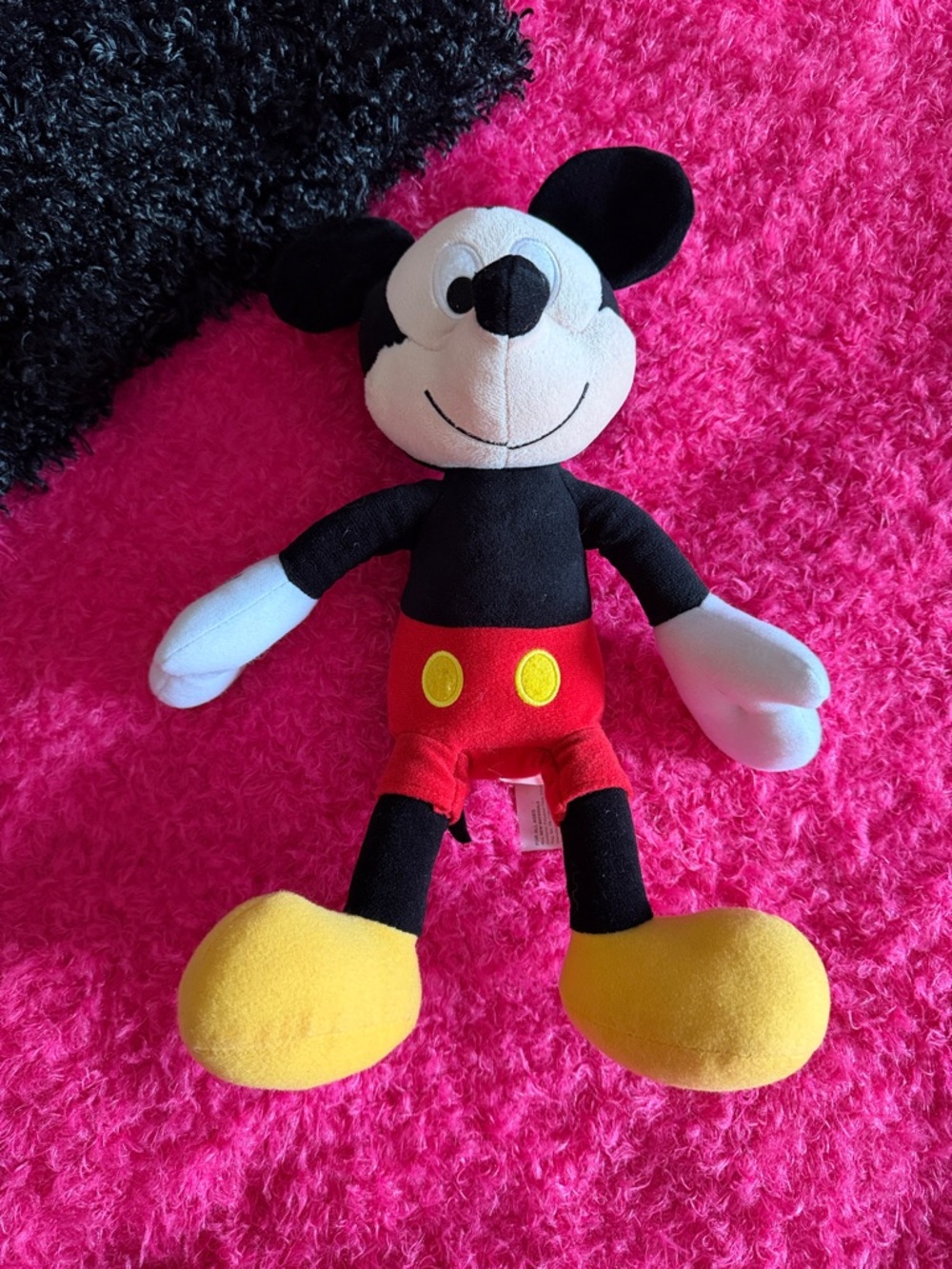 Classic Black & Red Plush Micky Mouse plush